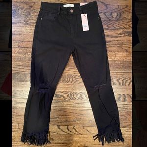 Black High Rise Skinny Jeans (never worn)